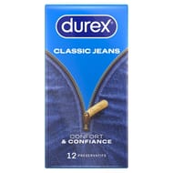 Durex préservatifs classic jeans confort et confiance x12