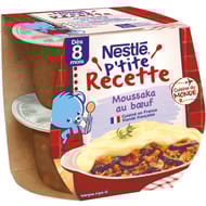 Nestlé p'tite recette moussaka dès 8 mois 2x200g - 400g