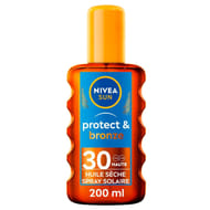 Nivea sun spray protect & bronze huile sèche solaire spf30 200ml