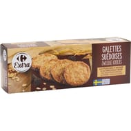 Carrefour extra galettes avoine et chocolat noir 150g
