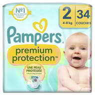 Pampers premium protection couches taille 2 4-8kg x34