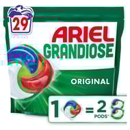 Ariel grandiose pods lessive liquide original x 29 capsules