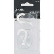 Tréfilaction crochet ventouse x2