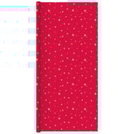 Nappe en papier gauffre 5x1.18m starlight or fond rouge