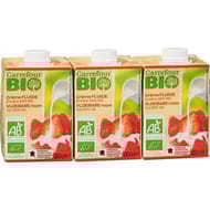 Carrefour Bio crème fluide bio 3x20cl