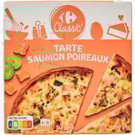 Carrefour classic tarte saumon poireaux 400g