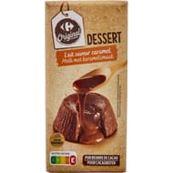 Carrefour original tablette chocolat dessert lait caramel - 180g