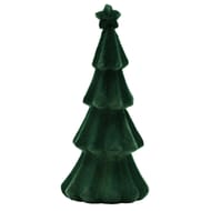 Sapin en velour vert h:18cm