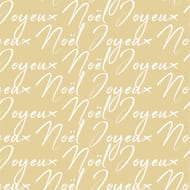 20 serviettes 33x33 cm calligraphie de noël
