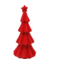 Sapin h18 cm en velours rouge