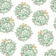 20 serviettes 33x33cm vege balls vert et or