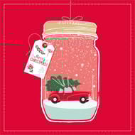20 serviettes 33x33cm christmas jar