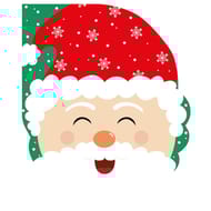 12 serviettes forme pere noel zoom santa