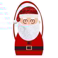 Panier en feutrine santa claus