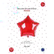 Ballon mylar forme étoile rouge