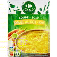 Carrefour classic' soupe déshydratée poule au pot le sachet 72g