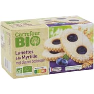 Carrefour bio lunettes à la myrtille bio 200g