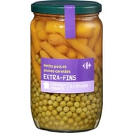Carrefour classic' petits pois carottes extra-fins 420g