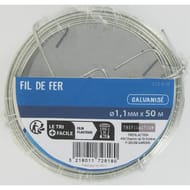 Trefilaction fil de fer  devidoir acier galva 50m D.1.1