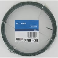 Trefilaction fil à linge plastifie vert 25m