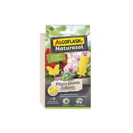 Algoflash Naturasol Pièges Jaunes Collants Décoratifs - 10 Stickers