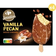 Carrefour Sensation glace vanille pécan x4 300g