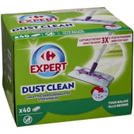 Carrefour expert dust clean lingettes dépoussiérantes x40