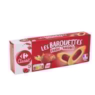 Carrefour classic' biscuits barquettes fraise 2x120g