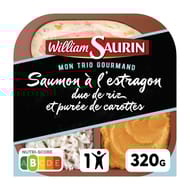 William Saurin bq trio gourmand saumon duo de riz et puree de carotte