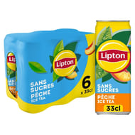 Lipton zéro peche 6x300ml