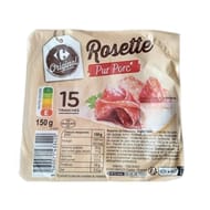 Carrefour original rosette pur porc 15 tranches 150g
