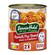 Dounia ravioli pur boeuf sauce italienne halal 4/4 800g
