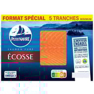 Petit navire saumon fumé Ecosse 5 tranches minimum 140g