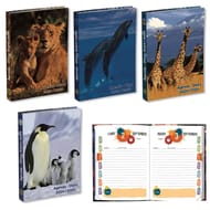 Agenda scolaire 120x170 384p animaux sauvages