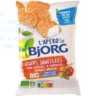 Bjorg chips soufflées tomate basilic bio 80g
