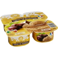 Carrefour classic' mousse à la crème de marrons 4x73g