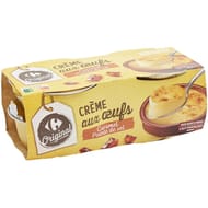 Carrefour original dessert crème aux oeufs caramel sel 4x100g