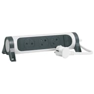 Legrand rallonge multiprise rotatif avec interrupteur noir 1.5 m