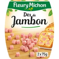 Fleury Michon dés de jambon de Paris 2 x 75g