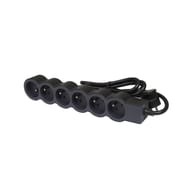 Legrand bloc 6 prises standard 1,5 m noir