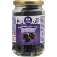 Carrefour classic' olives noires à la grecque 235g