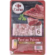 Carrefour extra pavé au poivre 100g