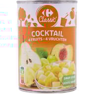 Carrefour classic' fruits au sirop cocktail 4 fruits -250g