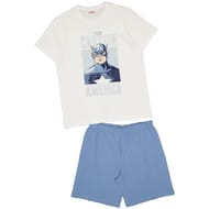 Pyjashort captain homme BLANC/BLEU CAPTAIN XXL