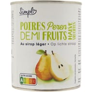 Simpl fruits au sirop poire - 455g