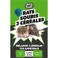 7 sachetsx20g rats souris 3 cereales - amm fr 2016-0032