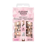 Elegant touch méga kit faux-ongles naturels 10 tailles x96