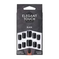 Mild & elegant faux ongles black elegant touch