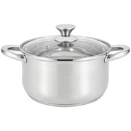 Baumalu faitout inox avec couvercle verre 24cm
