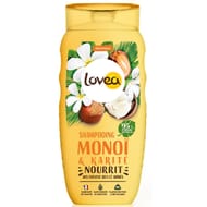 Lovea shampoing monoï & karité cheveux secs et abimés 250 ML
